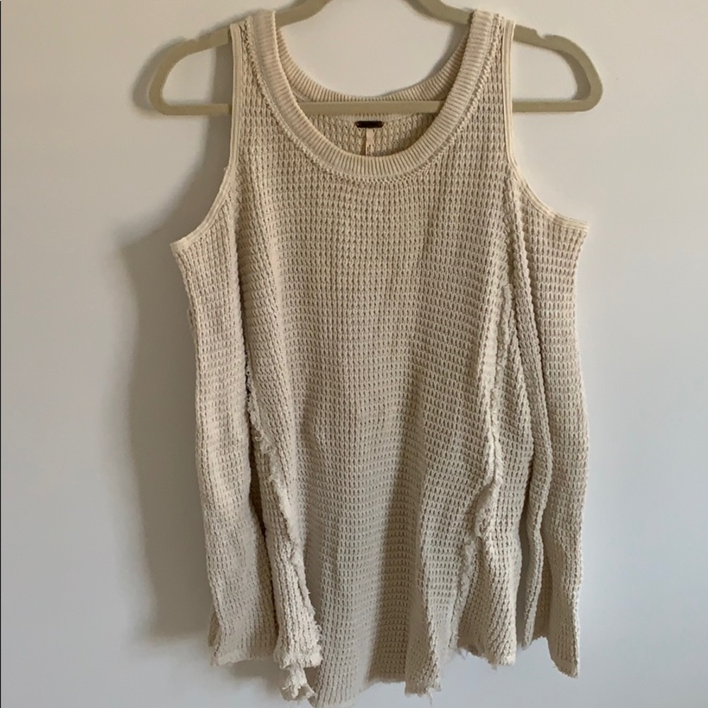 Free People off the should sweater